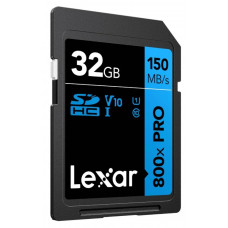 Lexar 32GB 800x PRO 150 MB/s Read SD HC UHS-I 