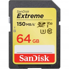 SanDisk 64GB Extreme UHS-I SDXC Hafıza Kartı