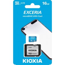 Kioxia Exceria 16 GB microSDHC 100MB/s Class 10 UHS-I