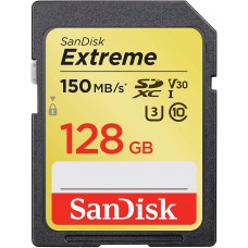 Sandisk 128GB SD XC Extreme Class 10 150Mb/s