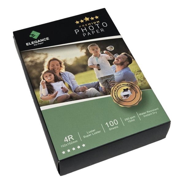 Elegance 4R 10x15 cm Luster / Mat Fotoğraf Kağıdı 260gsm (100 Adet)
