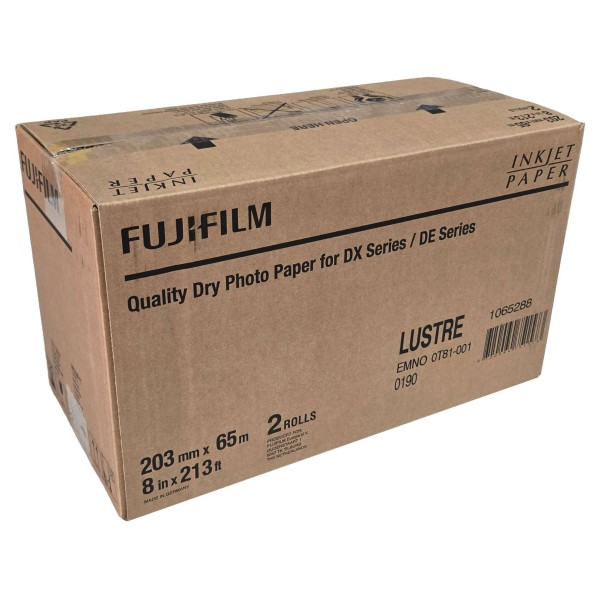 FujiFilm Quality Dry Photo Paper Lustre/Mat (203mm x 65m) - 1 Rulo