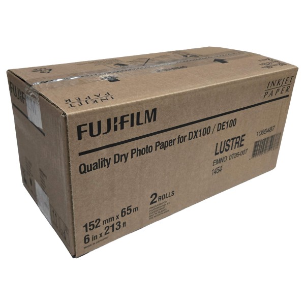 FujiFilm Quality Dry Photo Paper Lustre/Mat (152mm x 65m) - 1 Rulo
