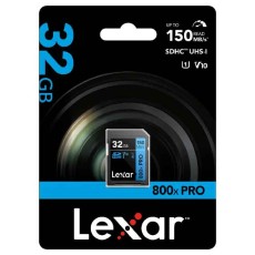 Lexar 32GB 800x PRO 150MB/s Read SDHC UHS-I (LSD0800P032G-BNNNG)
