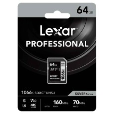 Lexar 64GB 1066x Professional SDXC UHS-I (NLSD1066064G-BNNNG)