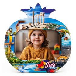 Antalya Side Themed Pomegranate Figured 10x15 Laminated Decorative Frame