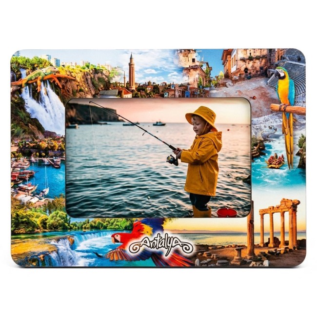 Antalya Temalı 10x15 Lamine Dekoratif Çerçeve