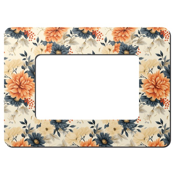 MONO 10x15 cm Orange Flower Desenli MDF Fotoğraf Çerçevesi