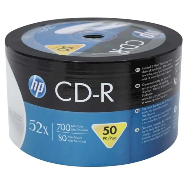 HP CD-R 52x 700MB 80 Min 50'li Paket Boş CD HP CD-R 52x 700MB 80 Min 50'li Paket Boş CD