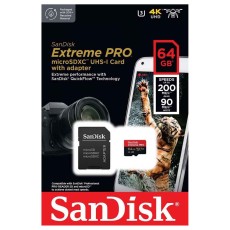 SanDisk Extreme Pro 64GB microSDXC UHS-I 200MB/s (SDSQXCU-064G-GN6MA) SanDisk Extreme Pro 64GB microSDXC UHS-I 200MB/s (SDSQXCU-064G-GN6MA)