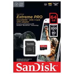 SanDisk Extreme Pro 64GB microSDXC UHS-I 200MB/s (SDSQXCU-064G-GN6MA)
