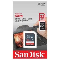 SanDisk Ultra 32GB SDHC UHS-I 100MB/s (SDSDUNR-032G-GN3IN)