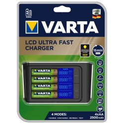 Varta LCD Ultra Fast 15 Dakika Şarj Cihazı (57675 101 441)