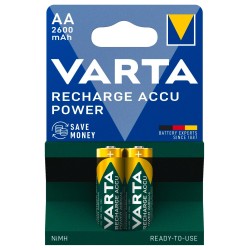 Varta AA 2600mAh Şarj Edilebilir Kalem Pil (2'li Paket)