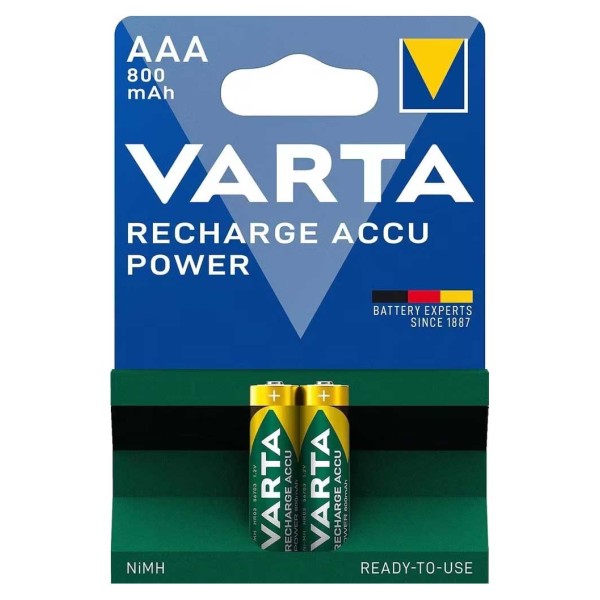 Varta Şarjlı Pil İnce AAA 800 mAh R2U (2'li Paket)